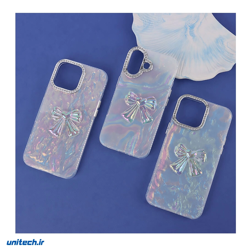 قاب ماربل طرح پاپیون آویزدار مناسب iphone 16